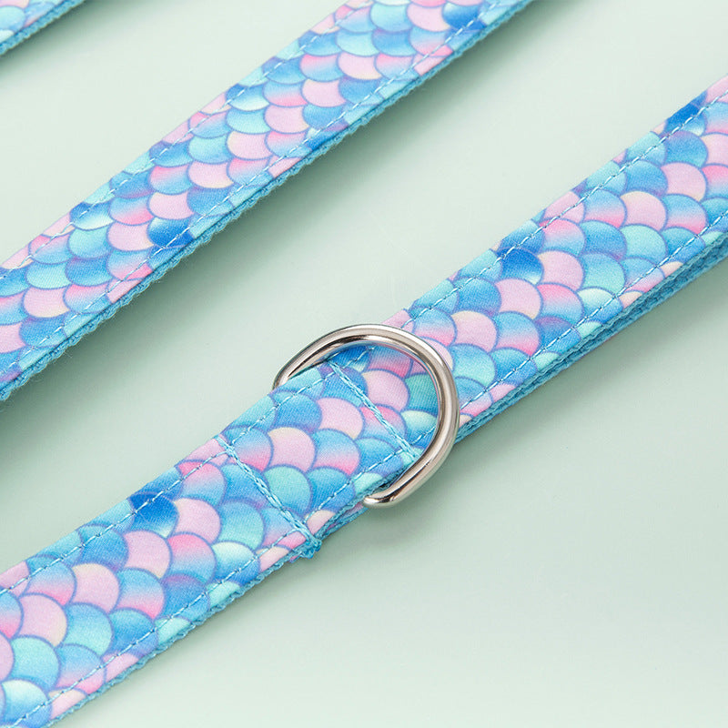 Mermaid Dog Leash with D ring