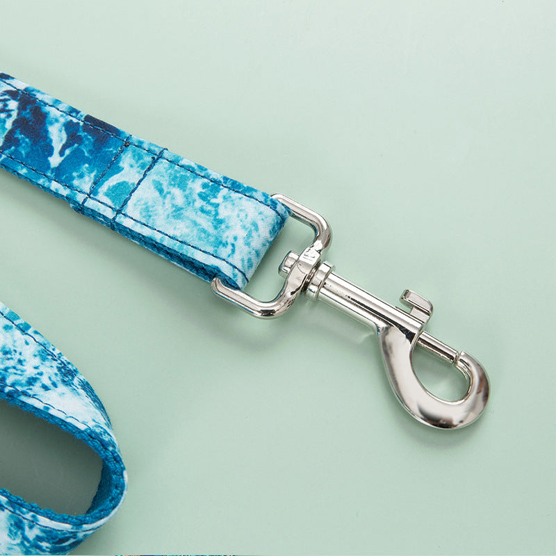 Ocean Wave Dog Leash With Trap